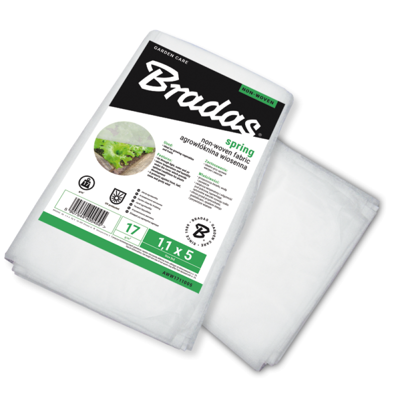 Agrotekstilė, 17 g, spyruoklinė balta, 1,1 x 10 m -AWW1711010