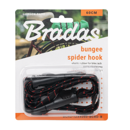 Elastinė guma dviračių laikikliui BUNGEE SPIDER HOOK, juoda -BCH2-12X4060-BCRD-B