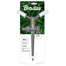 WHITE LINE 2 svirčių besisukantis purkštuvas ant smaigalio – blisterinė pakuotė -WL-6106