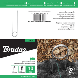 Cinkuotas metalinis kaištis „O“ formos -ATSMGO1320/10B