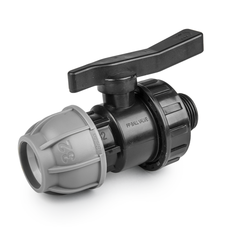 PN10 vožtuvas PE vamzdžiams 25 mm / GZ3/4 -DSRA10V25M34