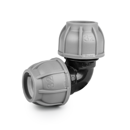 PN10 alkūnė PE vamzdžiams 40 mm -DSRA10K4040