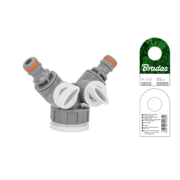 WHITE LINE 2 padėčių kolektorius GW 1" - 3/4" su vožtuvais -WL-2222