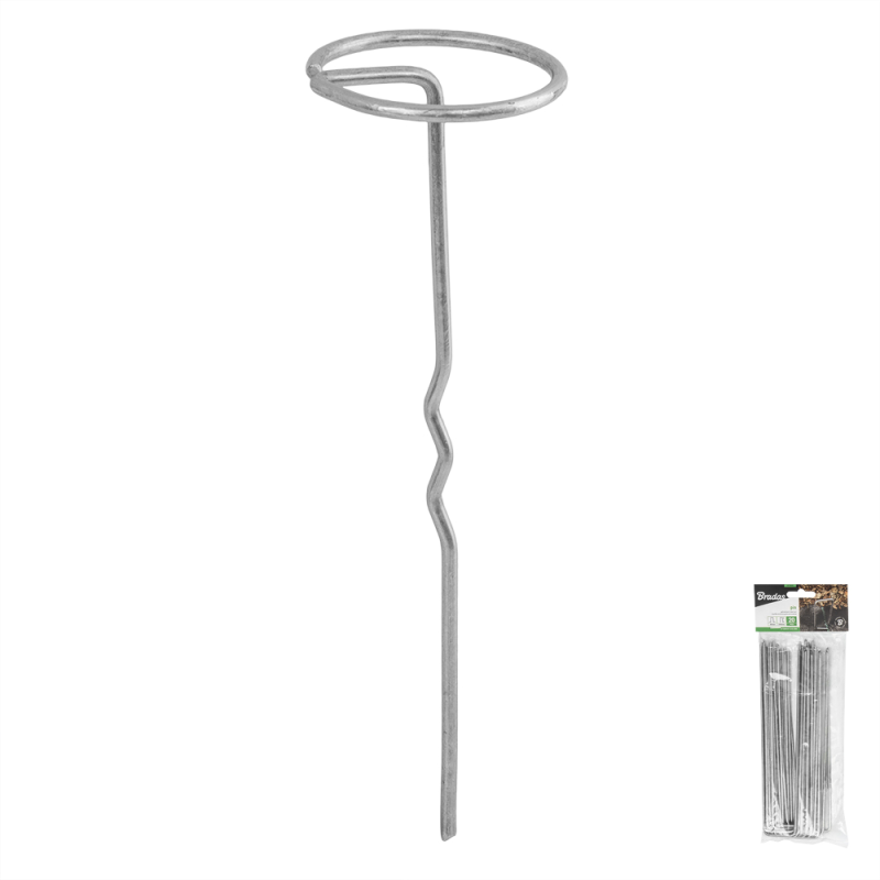 Cinkuotas metalinis kaištis „G“ formos -ATSMGG2620/10B