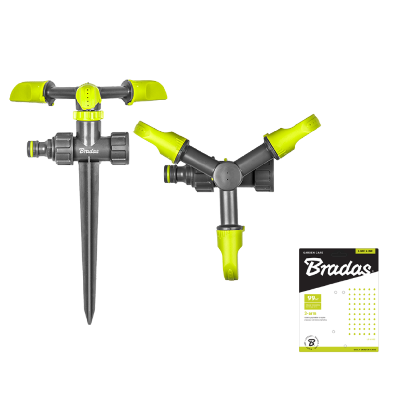 LIME LINE 3 svirčių besisukantis purkštuvas ant smaigalio -LE-6102