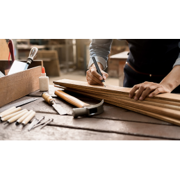 Konstrukcinių pieštukų rinkinys su drožtuku HB 180mm OVAL -DIY-PC2OV18GH/S6B