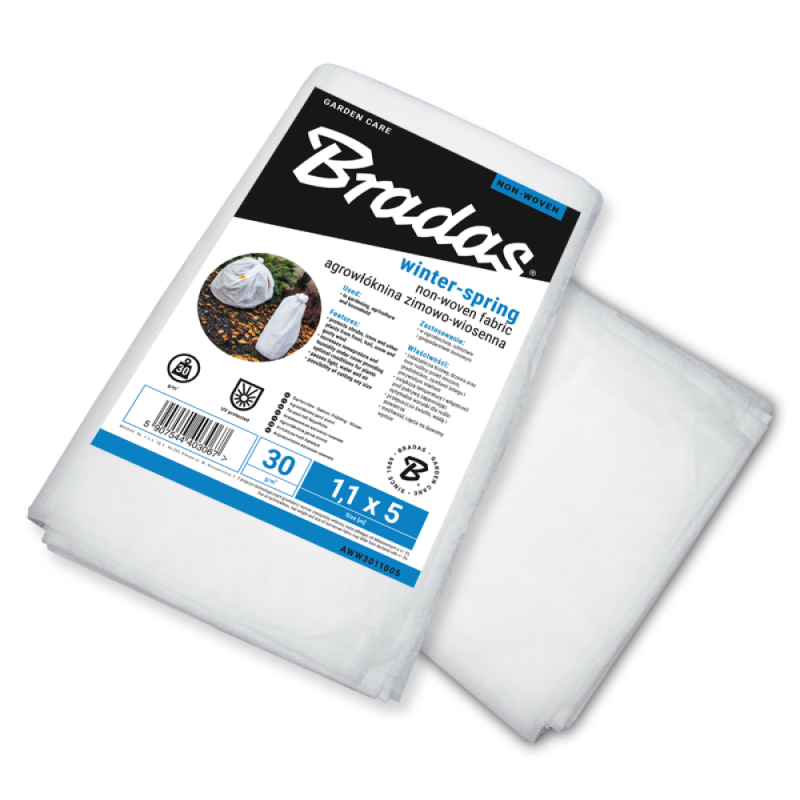 Agrotekstilė 30g žiemos-pavasario balta, 1,1 x 10m -AWW3011010