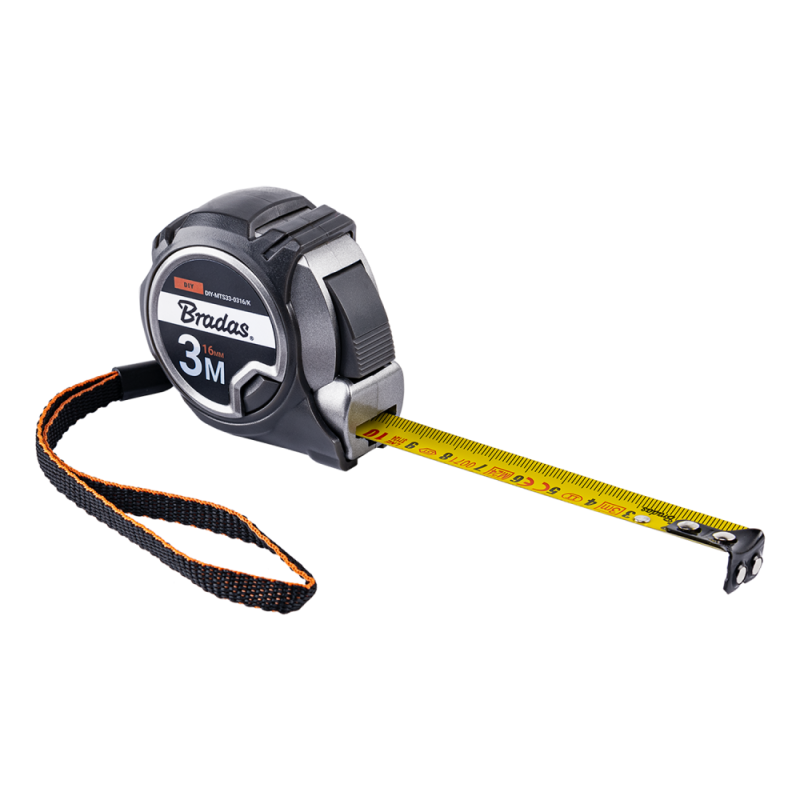 Karbido matavimo ruletė 3 m / 16 mm -DIY-MTS33-0316/K