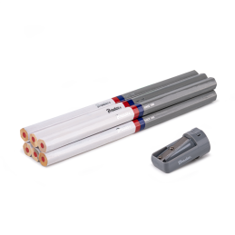 Statybinių pieštukų rinkinys su drožtuku 180 mm HEX -DIY-PCWL1HX18/S6B