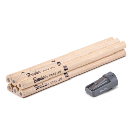 Konstrukcinių pieštukų rinkinys su drožtuku HB 180mm TRIANGLE -DIY-PC2TR18WD/S6B