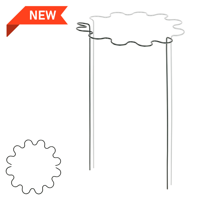 Banguotas žiedinis augalų laikiklis, 1/2 apskritimo, skersmuo 40 cm / aukštis 85 cm -TYRP4F4085