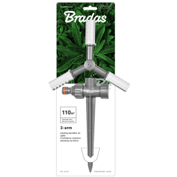 WHITE LINE 3 svirčių besisukantis purkštuvas ant smaigalio – blisterinė pakuotė -WL-6107