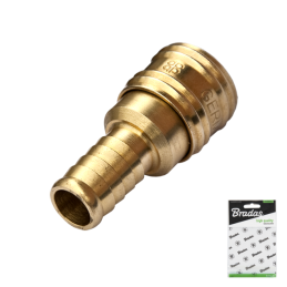 Greito prijungimo jungtis 6 mm žarnai, žalvarinė -SE2W-2SH