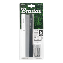 Statybinių pieštukų rinkinys su drožtuku HB 180mm OCTAGON -DIY-PCWL2OC18/S6B