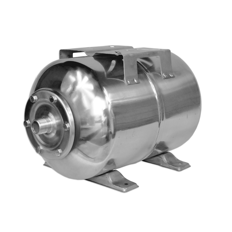 Diafragminis bakas 80 Inox horizontalus