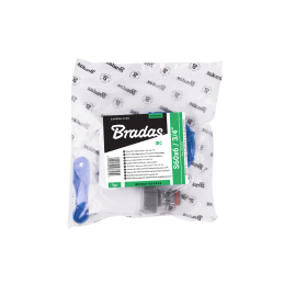 IBC rinkinys - mėlynas dangtelis - S60x6 su čiaupu - 3/4" su 3/4" išleidimo anga -IBCS60-KP3434