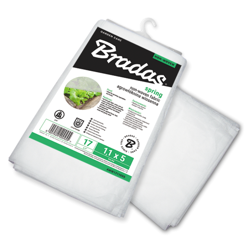 Agrotekstilė 17g spyruoklinė balta, 1,6 x 15m -AWW1716015