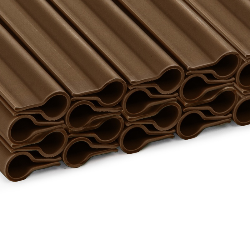 Tvoros juostų/tinklo spaustukai 200g/m2 19 cm - rudi -TOBKTS1920BR