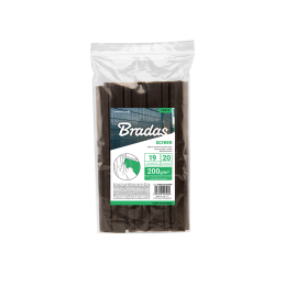 Tvoros juostų/tinklo spaustukai 200g/m2 19 cm - rudi -TOBKTS1920BR