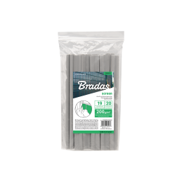 Tvoros juostų/tinklo spaustukai 19 cm - šviesiai pilki -TOBKTS1920LGY