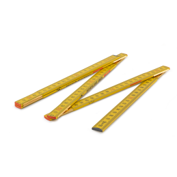 MEDINĖ sulankstoma liniuotė 1 m -DIY-MFW11YL/24BOX