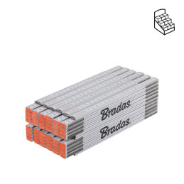 MEDINĖ sulankstoma liniuotė 2 m -DIY-MFW21WH/12BOX