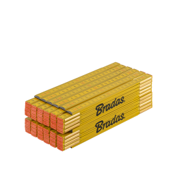 MEDINĖ sulankstoma liniuotė 2 m -DIY-MFW21YL/12BOX