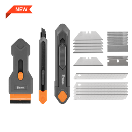 Peilių rinkinys su grandikliu ir keičiamais ašmenimis -DIY-KN191809/SET2B