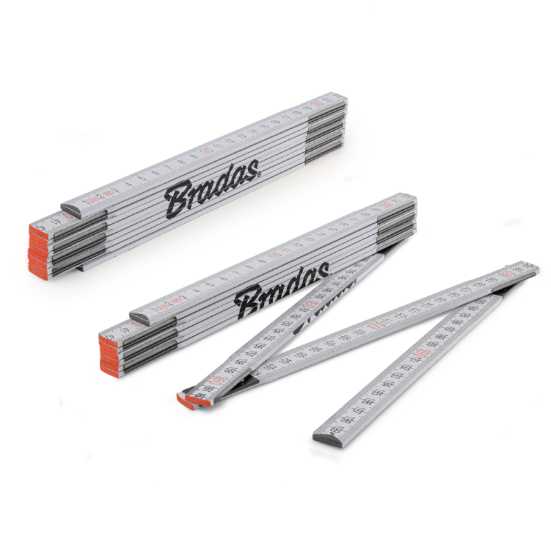 MEDINĖ sulankstoma liniuotė 2 m -DIY-MFW21WH/S