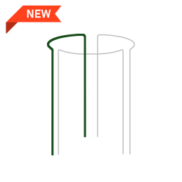 Žiedinė augalų atrama 1/3 apskritimo, 40 cm skersmens / 130 cm aukščio -TYRP340130