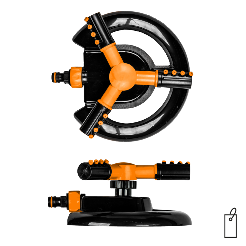 BLACK LINE 3 svirčių reguliuojamas besisukantis purkštuvas -ECO-1030