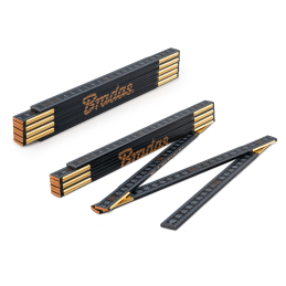 MEDINĖ sulankstoma liniuotė 2 m -DIY-MFW21BK/S