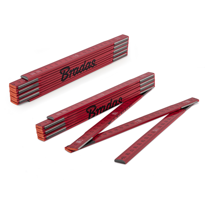 MEDINĖ sulankstoma liniuotė 2 m -DIY-MFW21RD/S