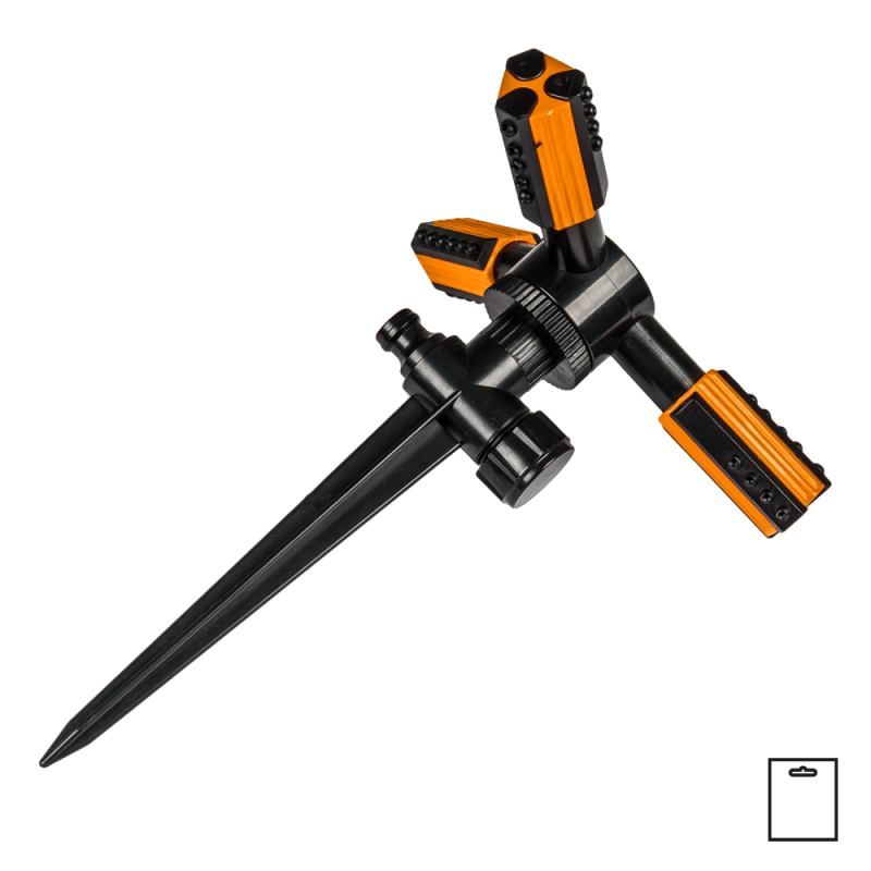 BLACK LINE 3 svirčių purkštuvas su plastikiniu smaigaliu TRIO -ECO-TS1011K