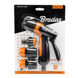 BLACK LINE reguliuojamo dydžio pistoletas su tvirtinimo detalėmis - rinkinys -ECO-2066SET