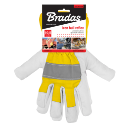 IRON BULL REFLEX odinės apsauginės pirštinės, 10,5 dydis -RWIBR105