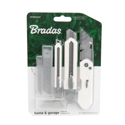 Peilių rinkinys su keičiamais WHITE LINE ašmenimis -DIY-KNWL191809/SET1B