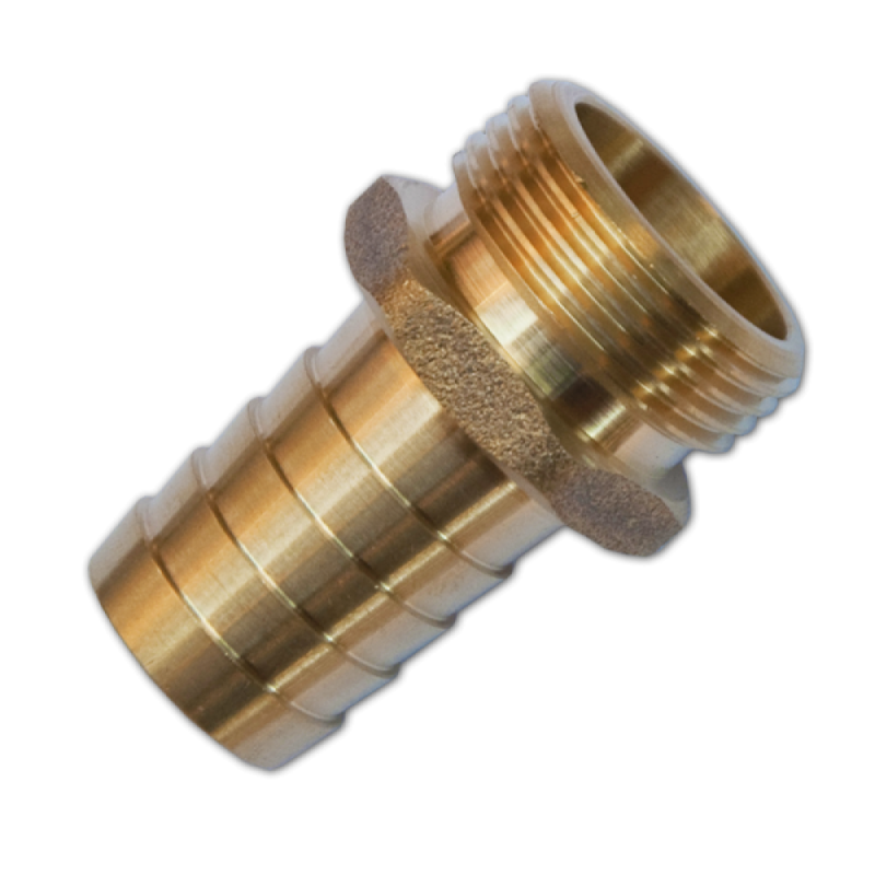 Žarnos nipelis 25 mm, išorinis sriegis 1 1/4 colio, su raktu -GKI0111425