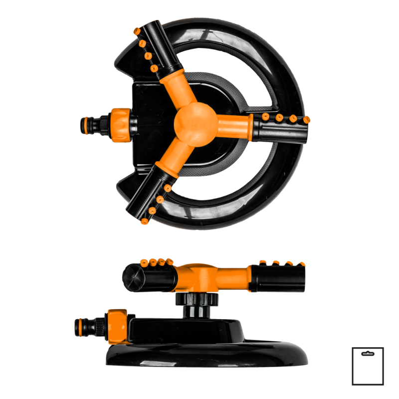 BLACK LINE 3 svirčių reguliuojamas besisukantis purkštuvas -ECO-1030K