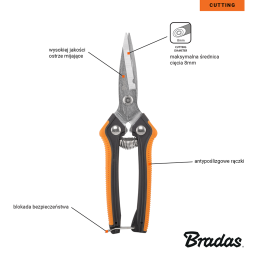 V-SERIJOS-D genėtuvas su tiesiu ašmeniu -KT-V1037