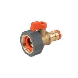 ŽALVARINĖ SOFT GW čiaupo jungtis su vožtuvu ir žalvarine greito prijungimo jungtimi -BR-S2230