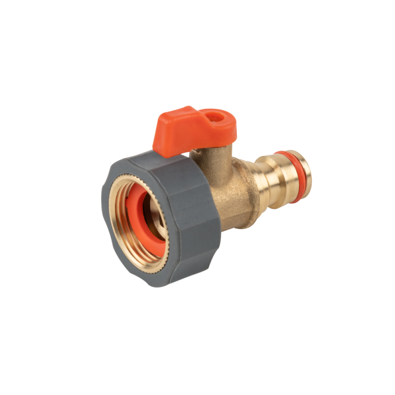 ŽALVARINĖ SOFT GW čiaupo jungtis su vožtuvu ir žalvarine greito prijungimo jungtimi -BR-S2230