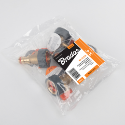 ŽALVARINĖ SOFT GW čiaupo jungtis su vožtuvu ir žalvarine greito prijungimo jungtimi -BR-S2230