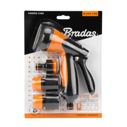 BLACK LINE 8 funkcijų pistoletas su antgaliais - rinkinys -ECO-2068SET