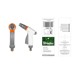 WHITE LINE QUICK STRAIGHT purškimo pistoletas, reguliuojamas -WL-EN6T