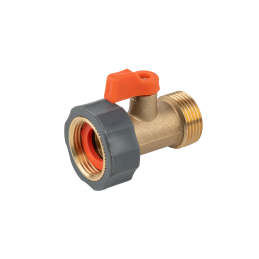 BRASS SOFT čiaupo jungtis GW 3/4" su vožtuvu ir išleidimo anga GZ 3/4", žalvarinė -BR-S2232