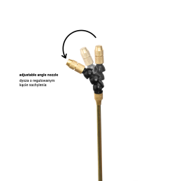 Žalvarinis teleskopinis purkštuvas 47-75 cm be rankenos / reguliuojamas antgalio kampas -ASA12-4775