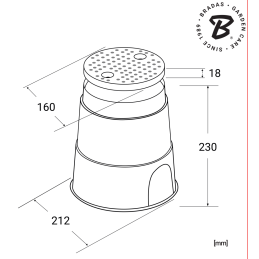 Maža vožtuvų dėžutė, 21 cm skersmens -DSSZ-O21G