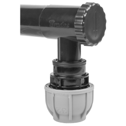 Lietaus vandens surinktuvas su vožtuvu - 80 mm / 1 colio išorinis sriegis - GRAFITAS -IBCLZ1-080-DGY