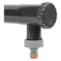 Lietaus vandens surinktuvas su vožtuvu - 80 mm / 1 colio išorinis sriegis - GRAFITAS -IBCLZ1-080-DGY